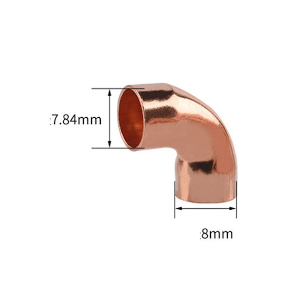 10 STK albue kobber kortsvinget rørfitting 10pcs