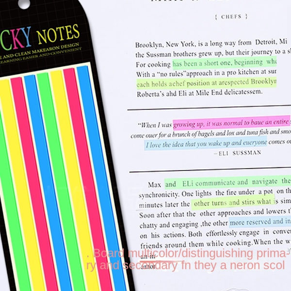 3 st Sticky Notes Memo Pad Tabs A A A