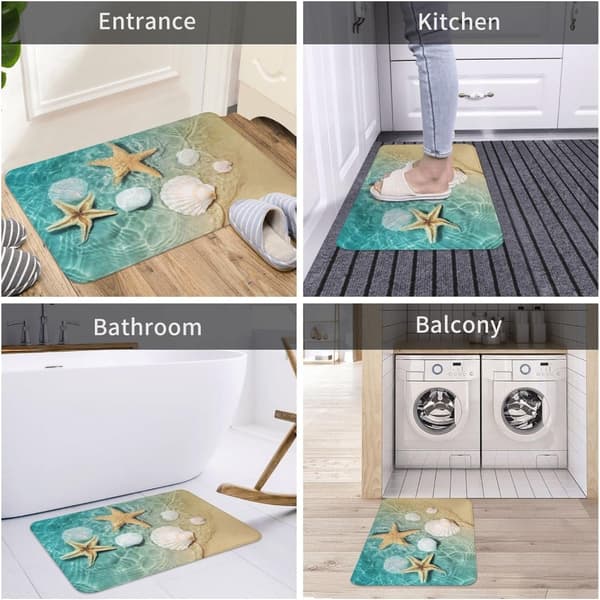1 stk Strandtepper Badekarmatte Seashell Badematte 1 Pcs