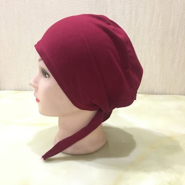 Kvinner Under skjerf Hijab Bonnet Cap LYSROSA Light pink