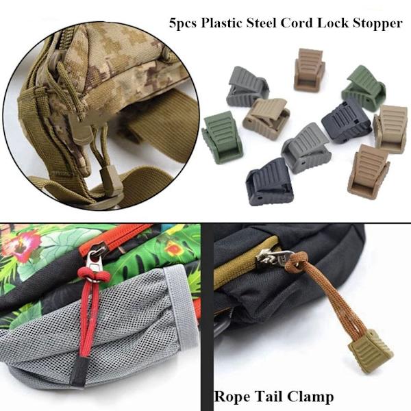 Johdon lukon pysäytin Jousilukko KHAKI Khaki