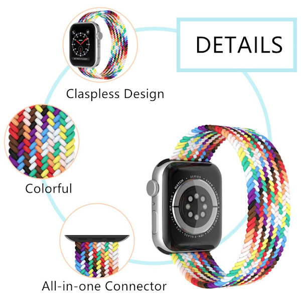 Loop Nylon Armband för Apple Watch XS2-38/40MM