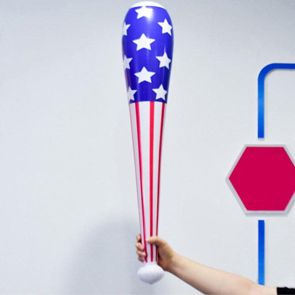 2st basebollträ uppblåsbar ballongsticka American Flag Print