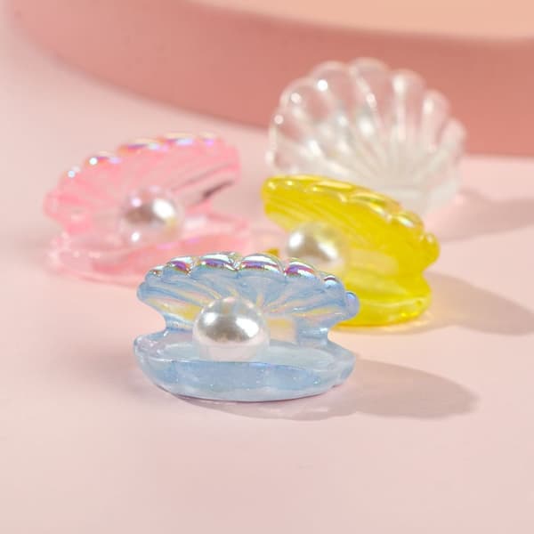 20 kpl Pearl Shells Mermaid Shells VALKOINEN White