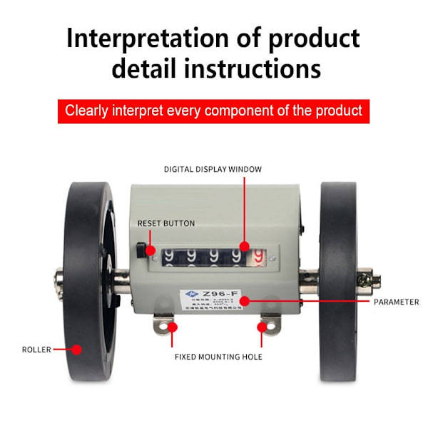 Mekanisk Meter Meter Counter GARDEN COUNTER YARD COUNTER Yard counter