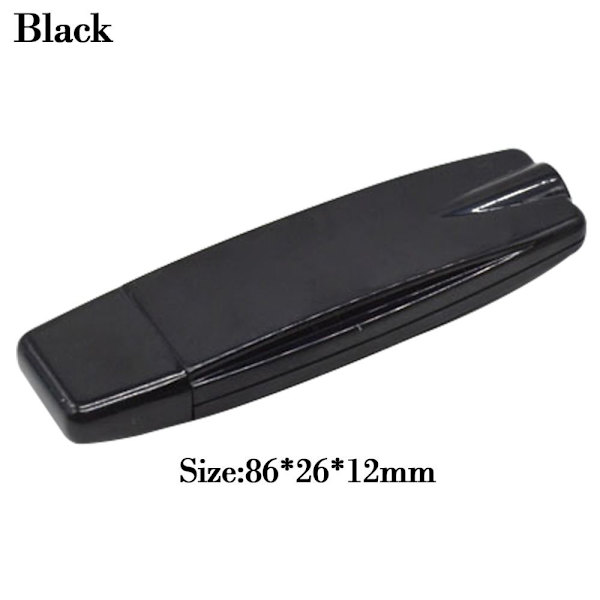 Elektronisk projektboks Vandtæt dæksel Projekt SORT 86X26X12MM Black 86x26x12mm