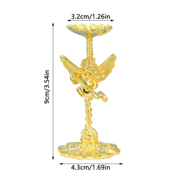 Angel Display Base Holder Krystalkugle Display Stand GULD Gold