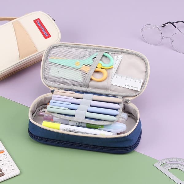 Pencil Case Stor Penalhus KHAKI khaki