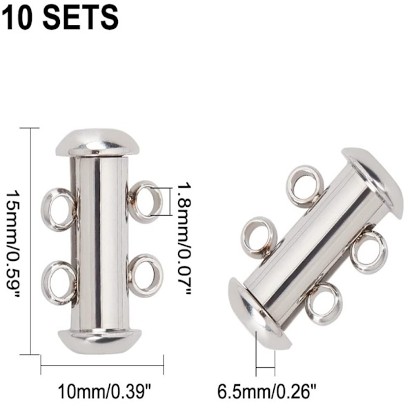 Slide Lock Clasps Slide Tube Lock Spännen Lagerspännen