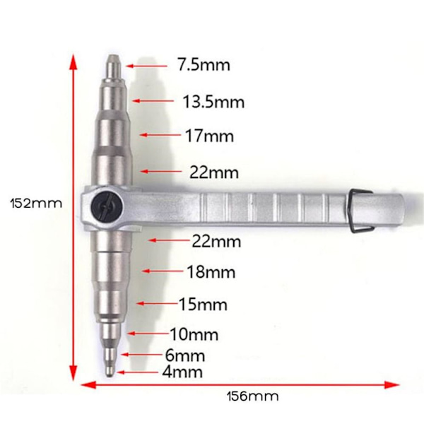 Tube Expander Hot Refrigeration Tool Pipe Manual Expansion Tool