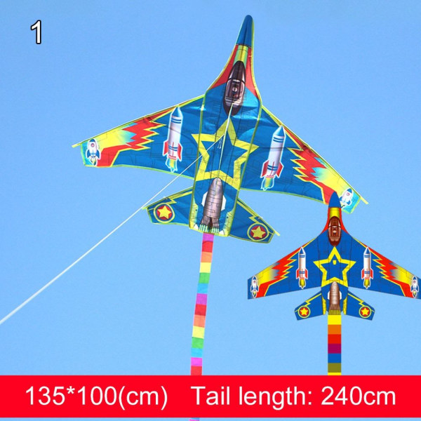 Plast Fighter Kite Stora Plane Drakar 1 1 1