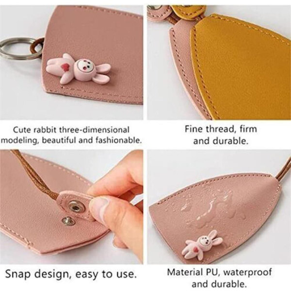 Pull Out Car Key Case Pull Out Key Sleeve GUL KANIN GUL Yellow Rabbit