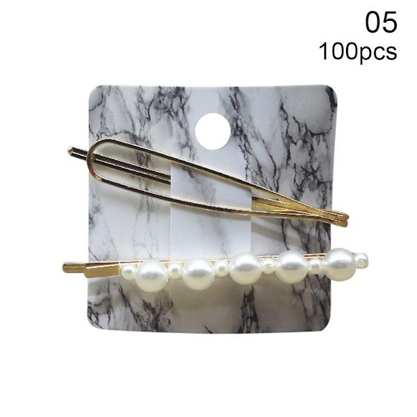 100 kpl/erä Hiusneula Pakkauskortti Voimapaperikortti 100 KPL 05 100pcs 05