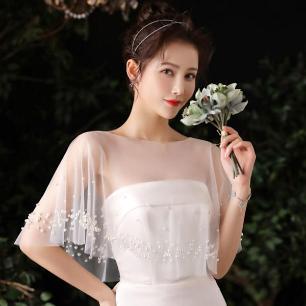 Bride Shawl Evening Prom Cape STYLE2 STYLE2 style2
