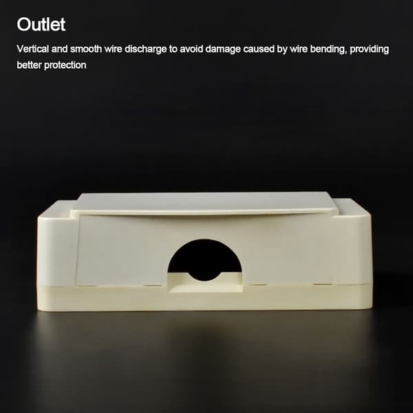 Switch Cover Sockel Vattentät Box VIT white