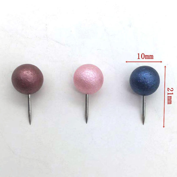 100 kpl Push Pins Map Tacks Koristeelliset peukalonpidikkeet