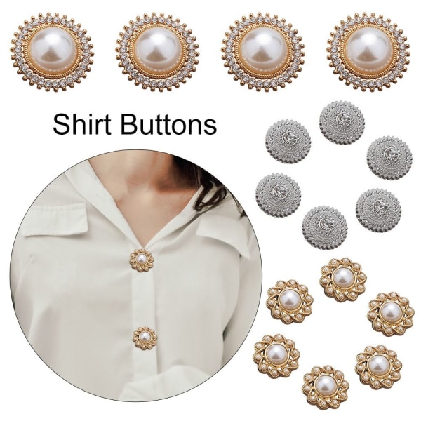 Metall Rhinestone Buttons Skjorta Buttons 23MMC C 23MMC