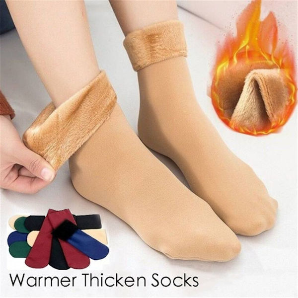 Snow Socks Sammetsgolv Strumpor Sovstrumpor VINRÖD wine red