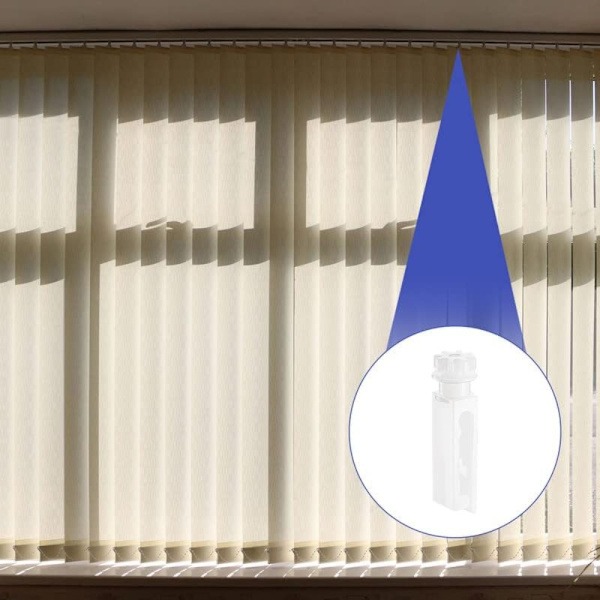 20 stk Vertikale persienner erstatningslameller Vertikal persienner Reparasjon White 20 Pcs-20 Pcs