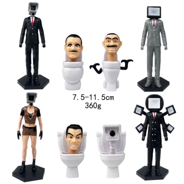 6-17st Toilet Man Skibidi Modell 17PCS-I 17PCS-I