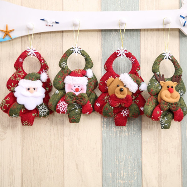 3stk Julepynt Juletræ vedhæng JULLEMANN Santa Claus