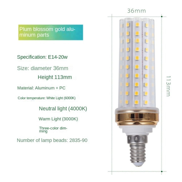 LED Ei Välkkyvää Valoa E14-20W E14-20W E14-20W