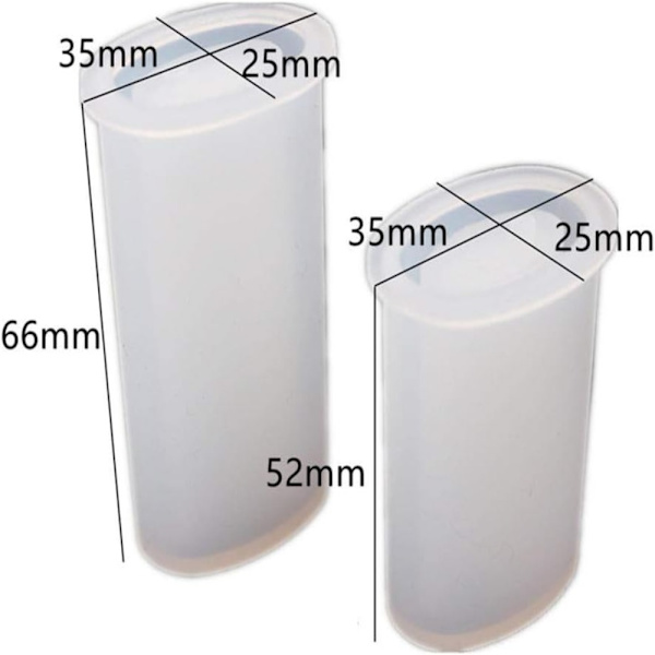 2 stk Lighter Cover Silikone Resin Forme Lighter Resin Forme