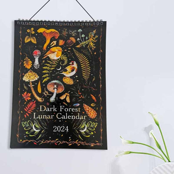 2024 Dark Forest Calendar Astrology Moon Calendar 1 1