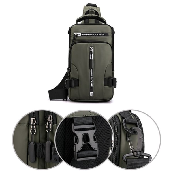 Sling Crossbody Bag Skulderryggsekk GRØNN Green