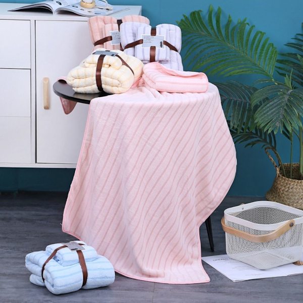2 STK Hurtigttørrende badehåndklæder Microfiber Vaskeklude GUL yellow