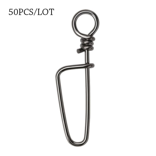 50 stk Fishing Snap Connector med Pin Heavy Duty Ball 6 6 6