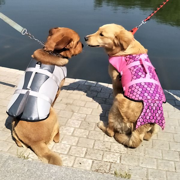 Hundlivväst Säkerhetskläder för husdjur Mermaid Shark SHARK-L Shark-L