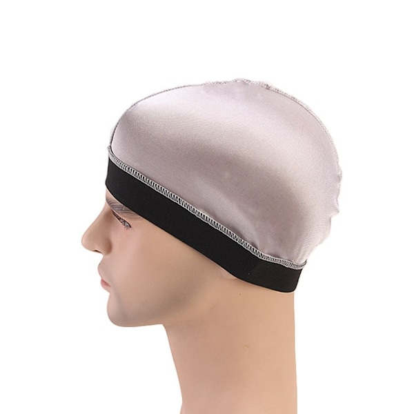 Män Durag Hattar Wave Kepsar SILVER Silver