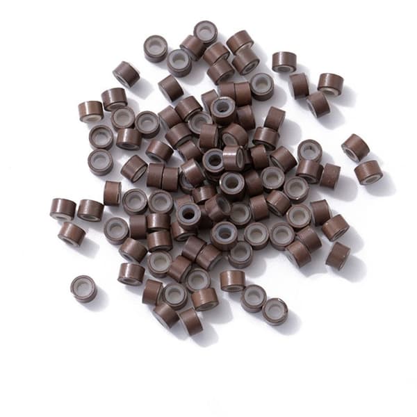500 stk. Micro Ringe Links Perler BEIGE beige