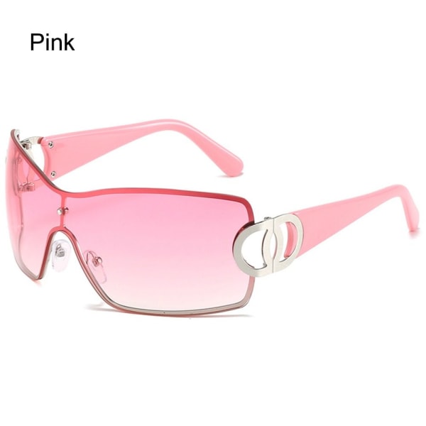 Solglasögon för kvinnor Y2K Solglasögon ROSA Pink