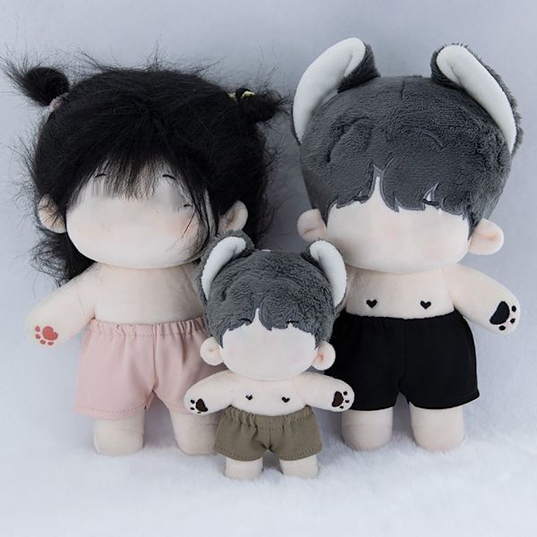 20cm Cotton Doll Doll Shortsit KELTAINEN yellow