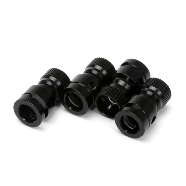 RC Kropshulssøger Monteringsstolper SORT Black
