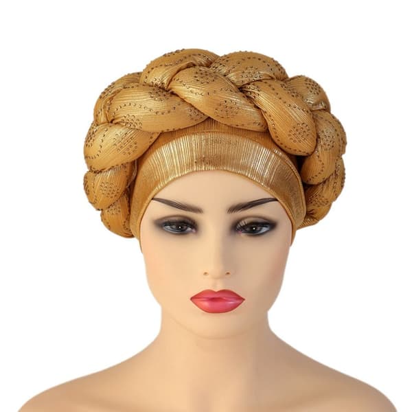 Turban Head Wraps Turband Hattar SILVER Silver