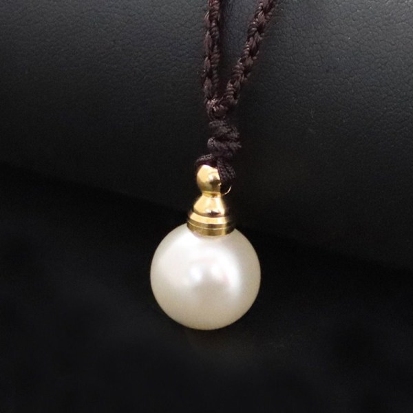 Pearl Parfym Vial Halsband Wishing Bottle Pendant 7 7 7