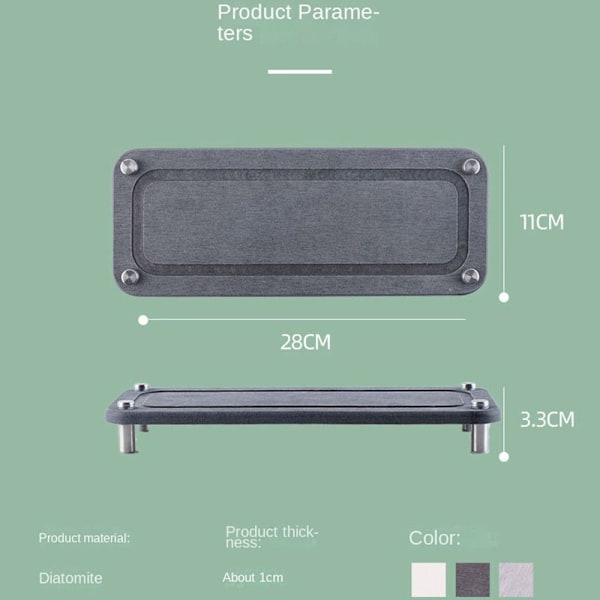 Pesuallastarjotin Kylpyhuoneen pesualtaan organizer VAALEANHARMAA 2 2 Light gray 2-2