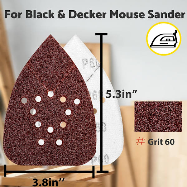 Musslipeark Sandpapirputer Slipepapir