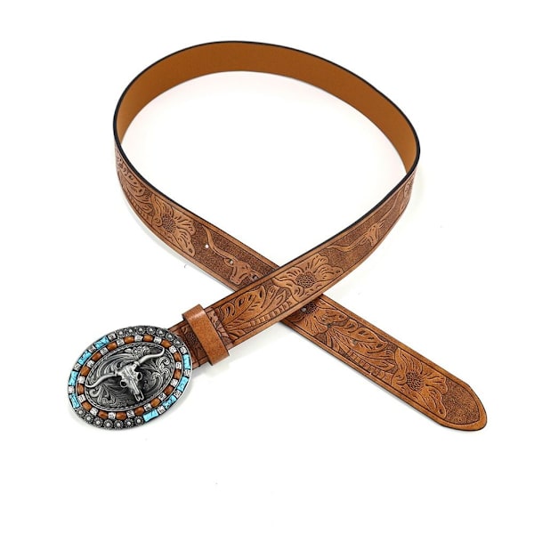 Miesten Western Cowboy -vyö soljella 110CM 110cm