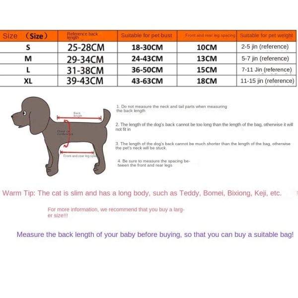 Pet Carrier Pet Ryggsäck RED M Red M