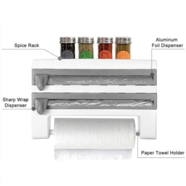 Paperipyyhetelineen kastikepulloteline HARMAA grey