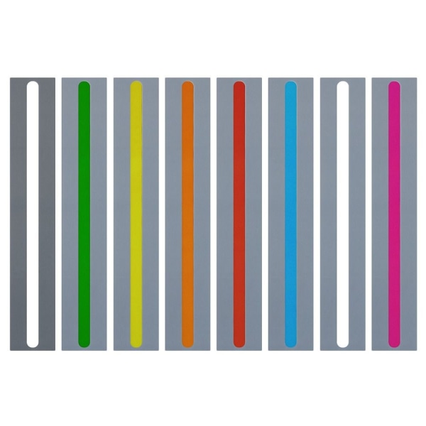 8 st/ set färgglada plastbokmärken Läsguide STYLE 5 STYLE 5 Style 5