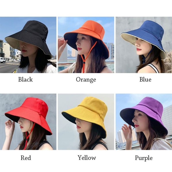 Bucket Hat Beach Cap LILA Purple