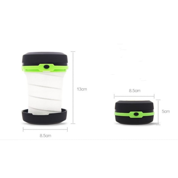 Pop-up LED Lyhty Camping Light PUNAINEN red
