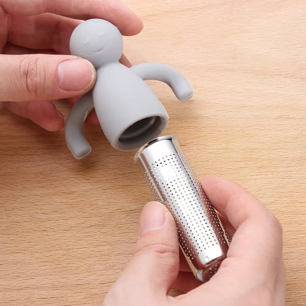 Teinfusor Little Man Shaped GRÅ grey