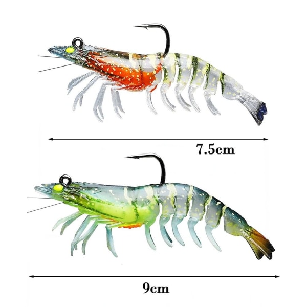 1 kpl katkaravun viehe Shrimp Fake Bait 1 1 1