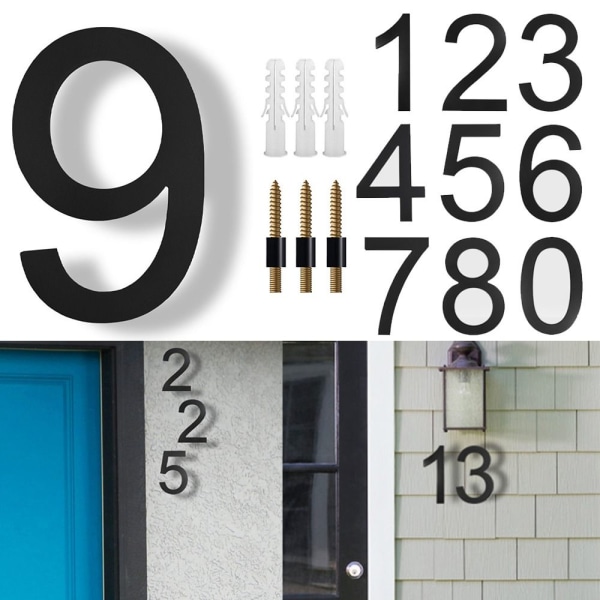8" flydende husnummer Moderne husnummer 6 OR 9 6 ELLER 9 6 or 9